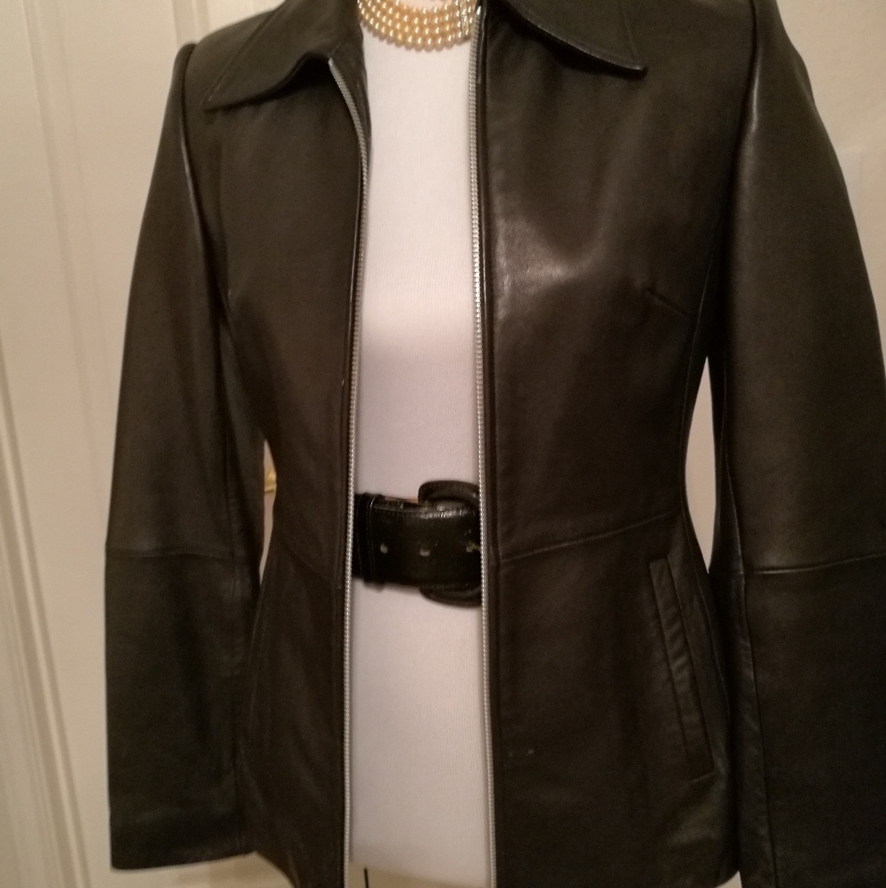 Genuine Lambskin Black Leather jacket